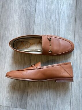 Sam Edelman Lorraine Leather Bit Loafers in Cognac size 6.5